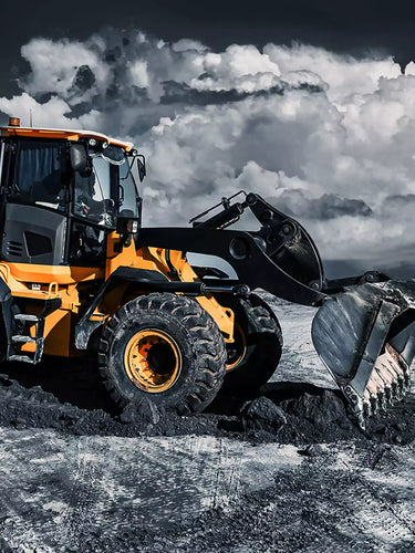Front Loader Operating on a Construction Site