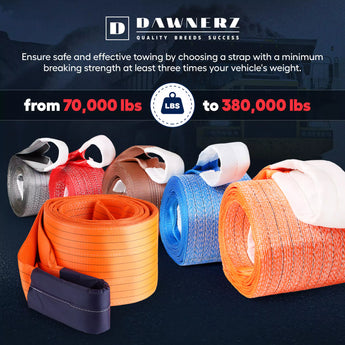 Dawnerz Range of Heavy Duty Tow Straps