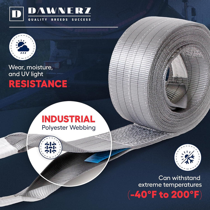 Dawnerz 30 ft Tow Strap - Polyester webbing with resistances to UV Light